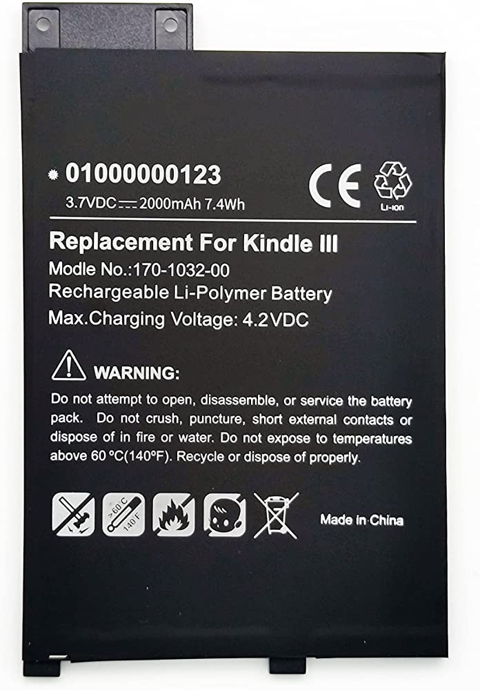 S11GTSF01A 170-1032-01 Amazon Kindle III 3 3G WiFi Keyboard Graphite kompatibilní baterie