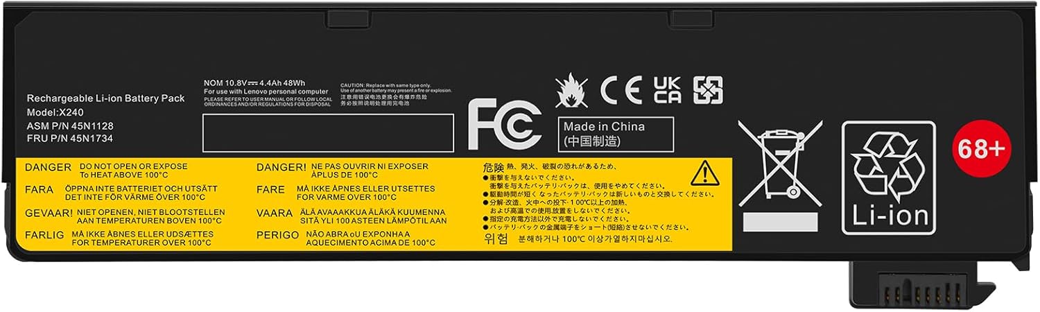 (obrázek pro) 45N1127 45N1126 Lenovo ThinkPad X240 T440 T450s X250 T440s T460 T450 T550 X260 X270 T470p L450 T440s T440 W55 0s 0s L470 T440s T460p kompatibilní baterie