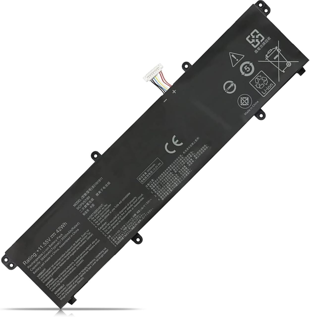 (obrázek pro) B31N1911 C31N1911 ASUS TP420IA TP470EA TM420IA TP470EZ X421 kompatibilní baterie