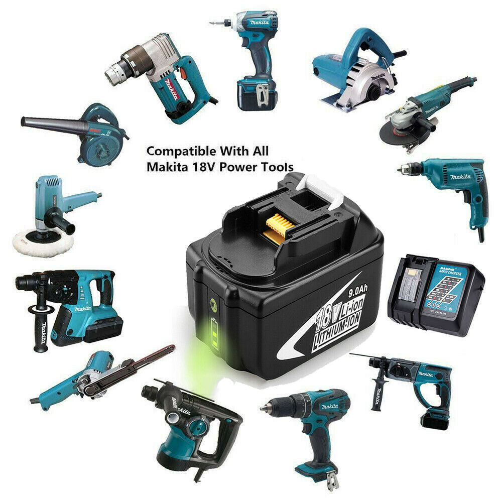 (obrázek pro) Makita BL1890B BL1830B LXT Lithium Ion 18V 9,0Ah BL1850B BL1860B kompatibilní baterie