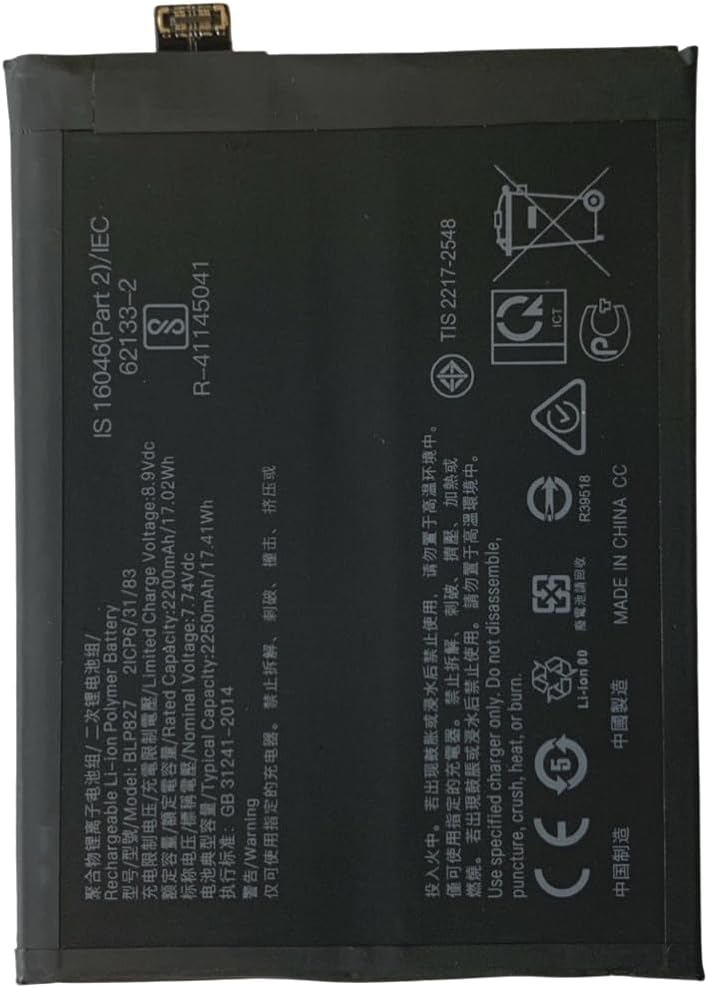 (obrázek pro) BLP827 Oneplus 9 Pro LE2120 LE2121 LE2125 kompatibilní baterie