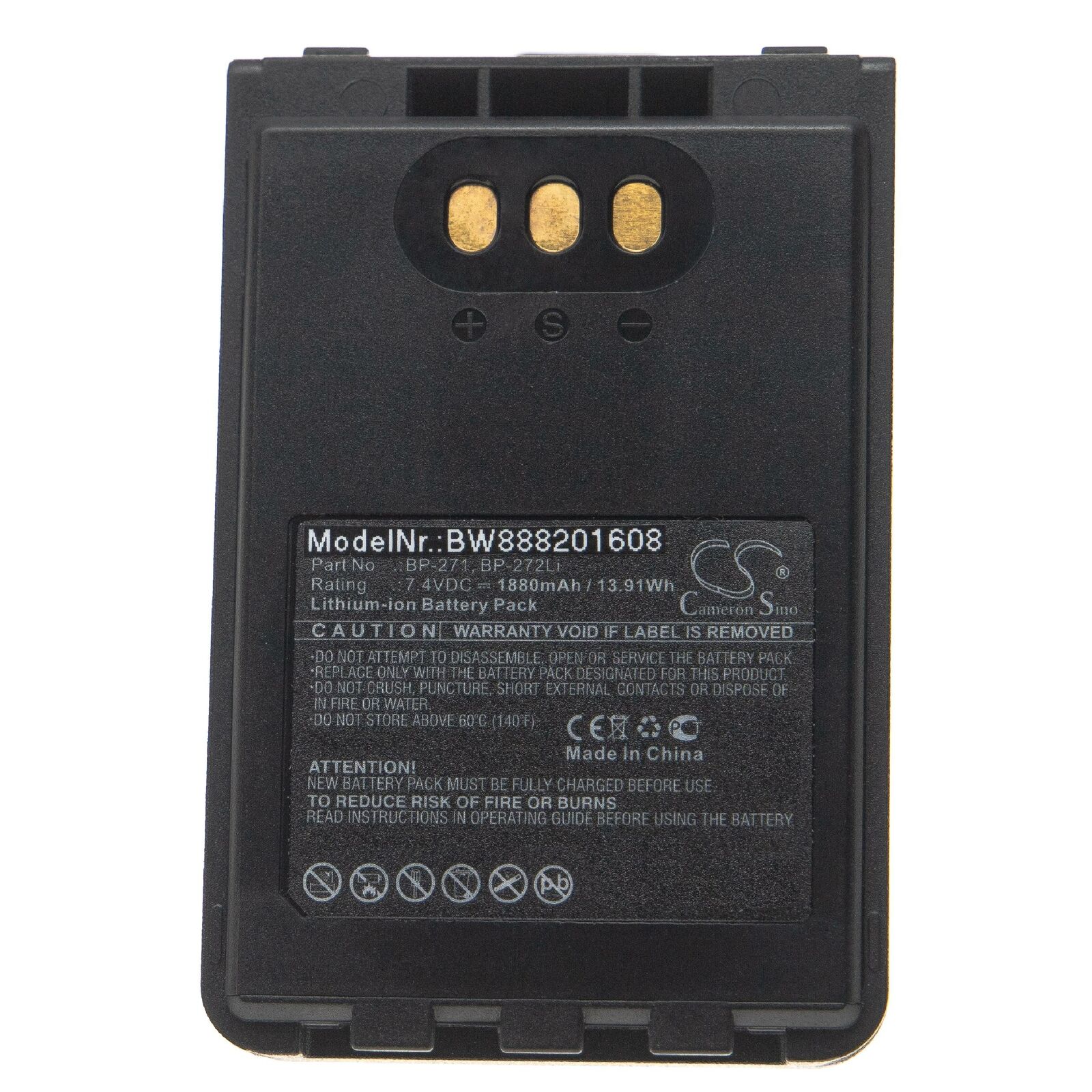 ICOM ID-31A, ID-31E, ID-51A, ID-51E, BP-271, BP-272Li kompatibilní baterie - Kliknutím na obrázek zavřete