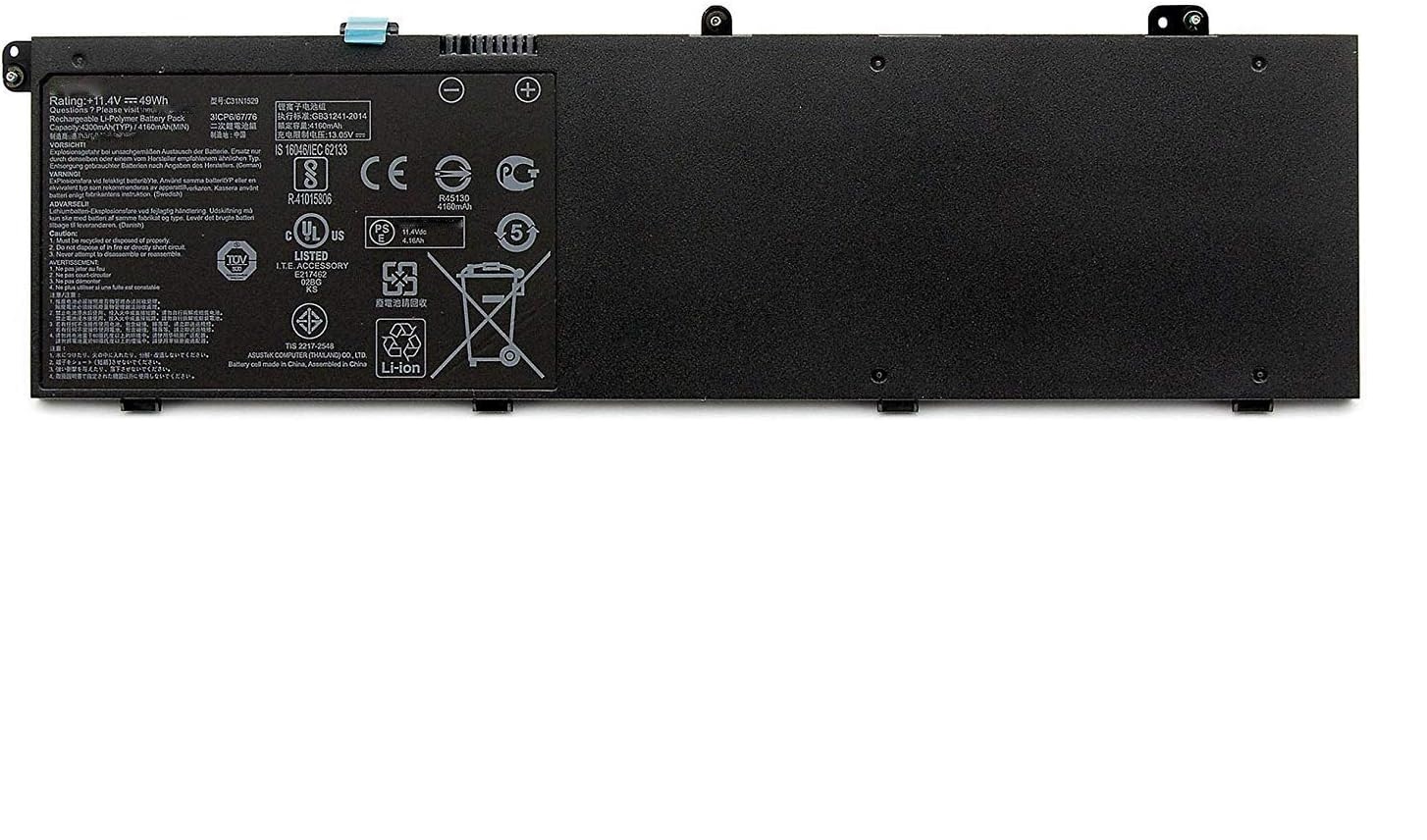 (obrázek pro) C31N1529 C31P0C1 C31POC1 ASUS B8230 B8230UA BU203U B8230U kompatibilní baterie