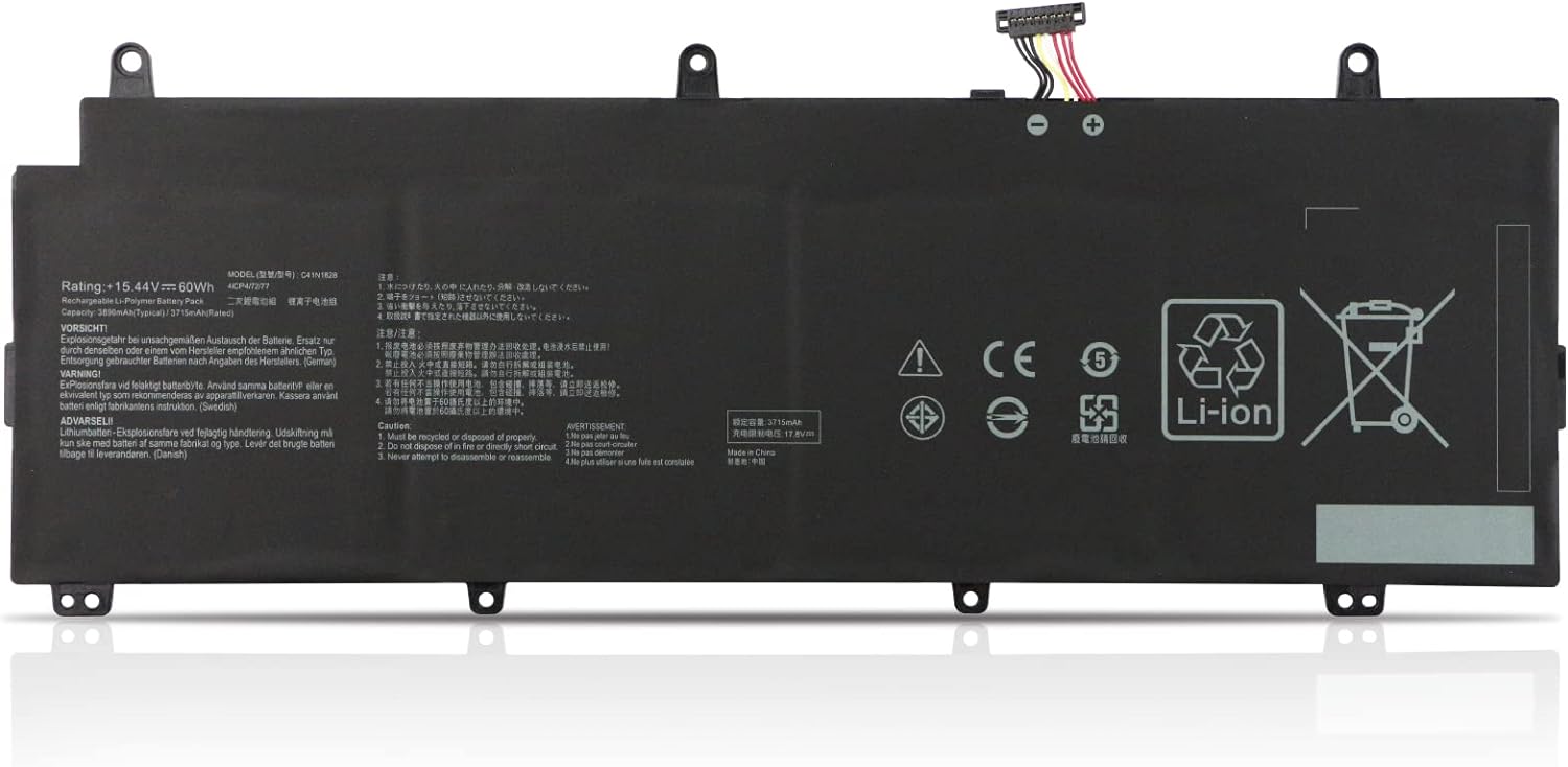 (obrázek pro) C41N1828 ASUS ROG Zephyrus S GX531GV GX531GW GX531GX GX531GWR GX531GXR kompatibilní baterie
