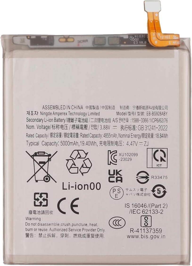 (obrázek pro)  Samsung Galaxy S24 Ultra SM-S928V SM-S928W EB-BS928ABY GH82-33387A kompatibilní baterie