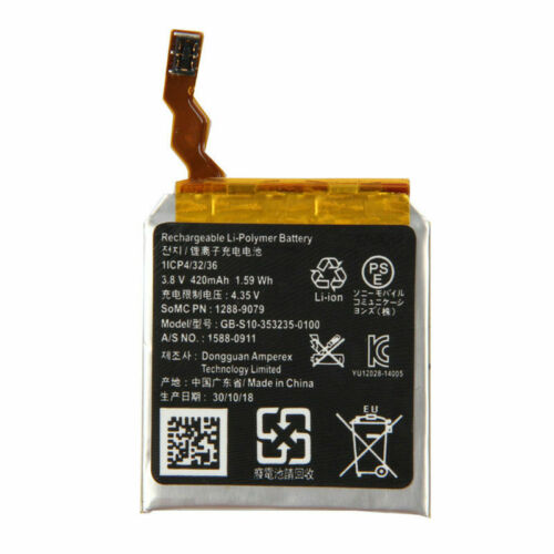 (obrázek pro) GB-S10-353235-0100,GB-S10 Sony Smartwatch 3 SWR50 Watch kompatibilní baterie