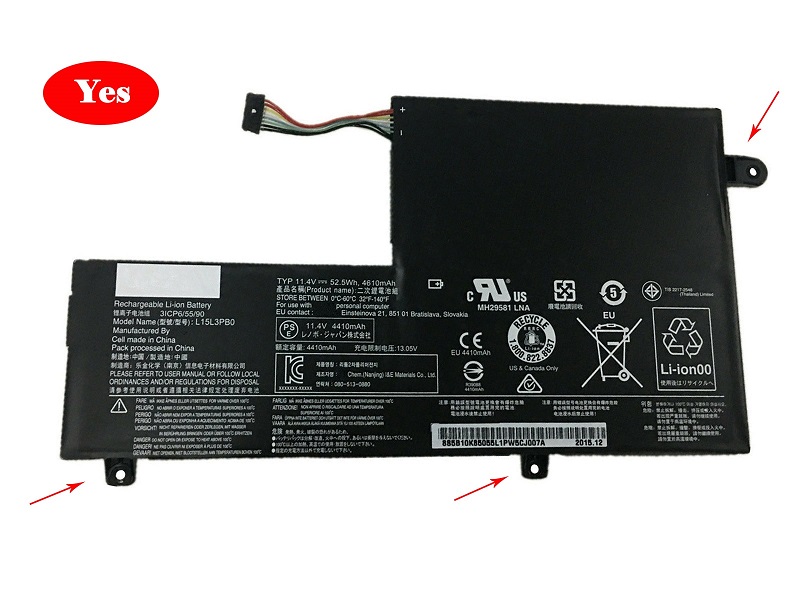 Lenovo 5B10K85055,L15L3PB0 Flex 4 1470, Flex 4 1480 kompatibilní baterie - Kliknutím na obrázek zavřete