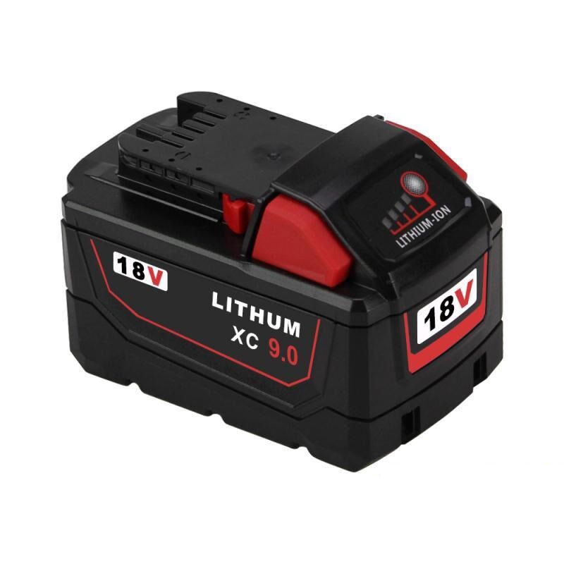 (obrázek pro) 18V 9.0Ah For Milwaukee M18 M18B4 48-11-1828 Red Lithium Ion XC 9.0 kompatibilní baterie