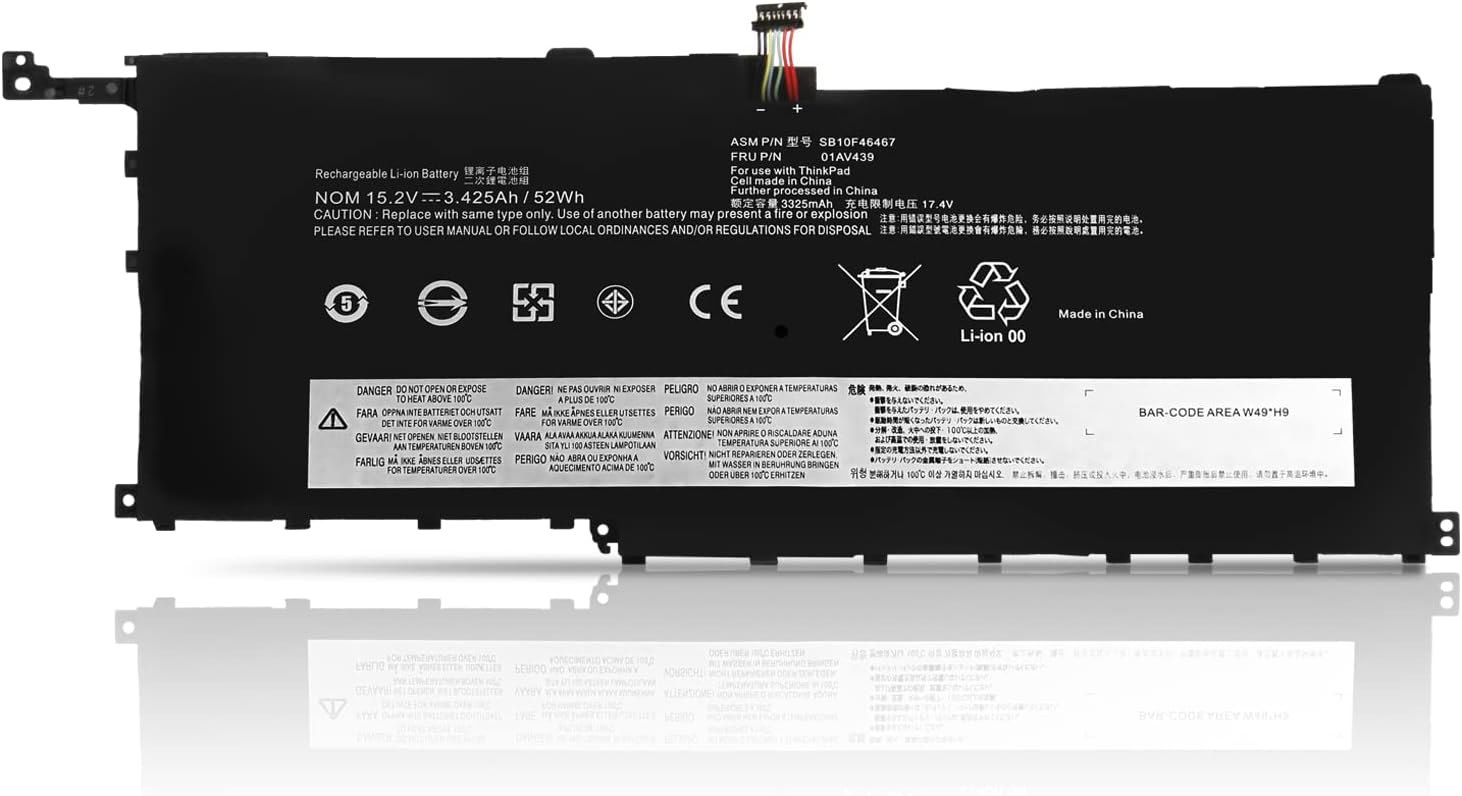 (obrázek pro) SB10K97566 00HW028 Thinkpad X1 Carbon 4th Gen 4 2016 ThinkPad X1 Yoga Gen1 Gen2 kompatibilní baterie