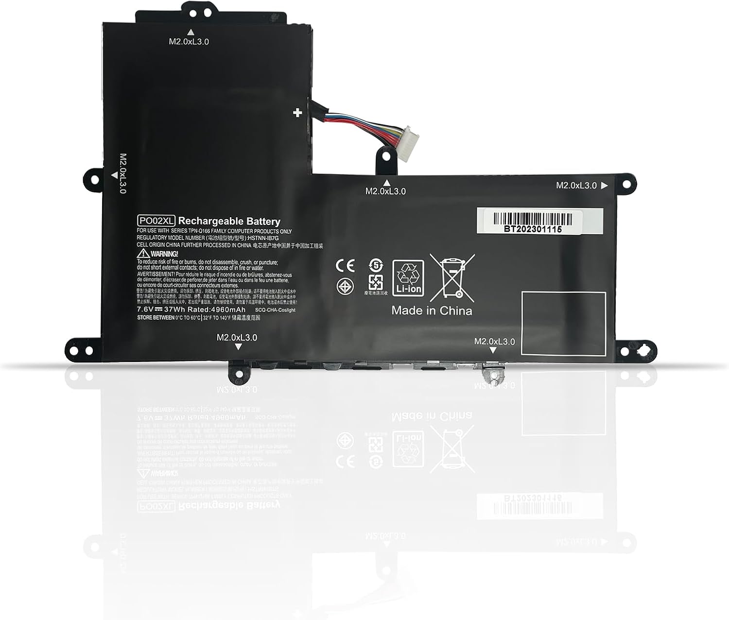 (obrázek pro) PO02XL 824560-005 HP Stream 11-ah0xx 11-ak0012dx 11-ak0013dx kompatibilní baterie