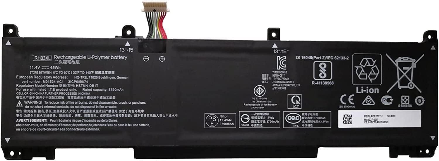 (obrázek pro) HP M02027-005 RHO3XL RH03 RHO3 HSN-Q28C-4 HSN-Q27C HSN-Q27C-5 TPN-DB0B kompatibilní baterie