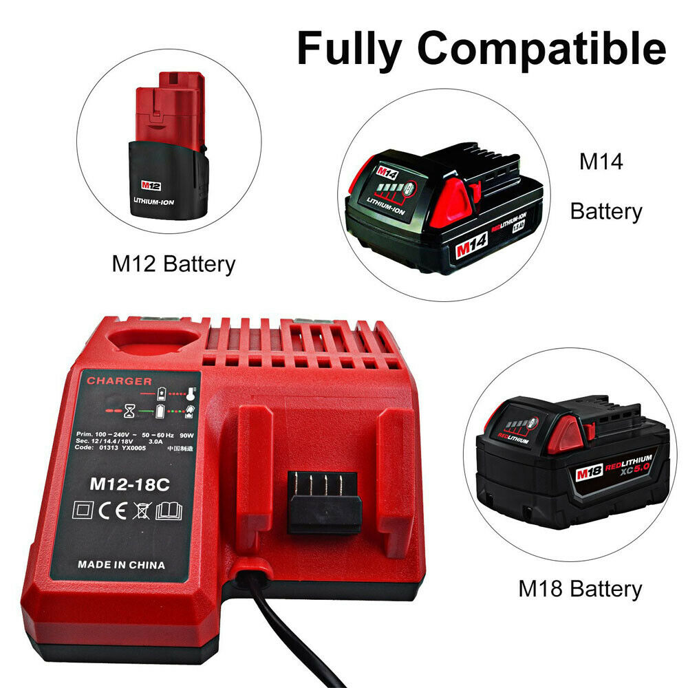 Modal Additional Images for Milwaukee 48-59-1812  Charger M18 Li Ion 18V 18 Volt kompatibilní baterie